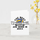 Volleyball Birth Year Name Number Karte (Gelbe Blume)