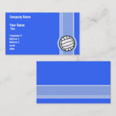 Volleyball; blau visitenkarte (Vorne/Hinten)