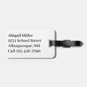 Volleyball Bow Sports Tag Gepäckanhänger (Rückseite horizontal)