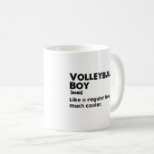 Volleyball Boy Funny Definition Kaffeetasse (VorderseiteRechts)
