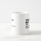 Volleyball Boy Funny Definition Kaffeetasse (Mittel)