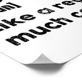 Volleyball Boy Funny Definition Poster (Ecke)