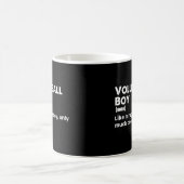 Volleyball Boy Funny Dictionary Definition Kaffeetasse (Mittel)