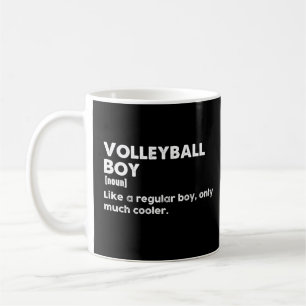 Volleyball Boy Funny Dictionary Definition Kaffeetasse