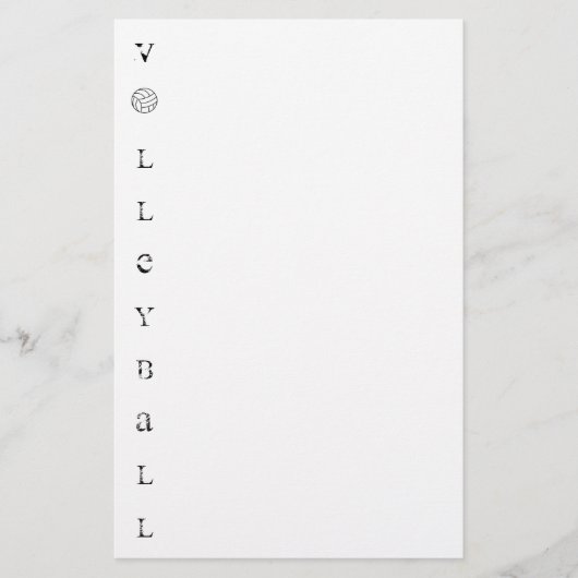 Volleyball Briefpapier (Vorderseite)