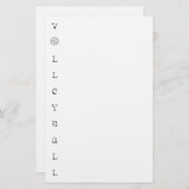 Volleyball Briefpapier (Vorne/Hinten)