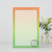 Volleyball; Briefpapier (Stehend Vorderseite)