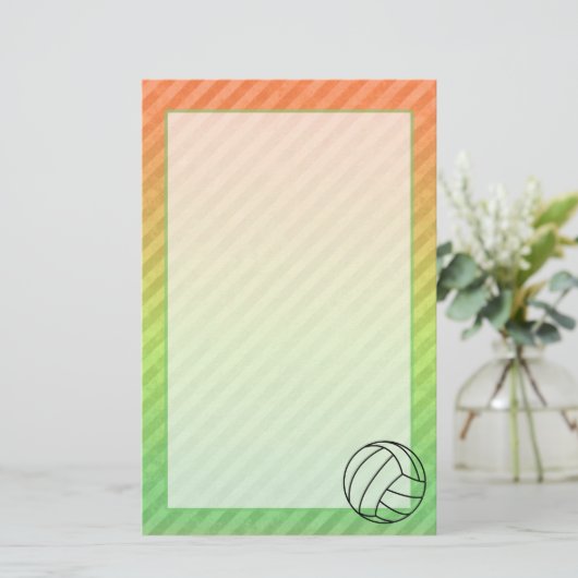 Volleyball; Briefpapier (Stehend Vorderseite)