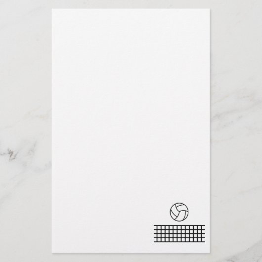 Volleyball Briefpapier (Vorderseite)