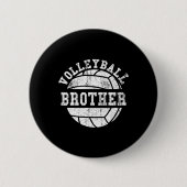 Volleyball Bruder für Männer und Kinder Button (Vorderseite)