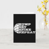 Volleyball Bump Set Ske Repeat Beach Volleyball Gi Karte (Gelbe Blume)
