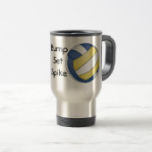 Volleyball Bump, Set, Spike Tasse (VorderseiteRechts)