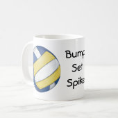 Volleyball Bump, Set, Spike Tasse (Vorderseite Links)