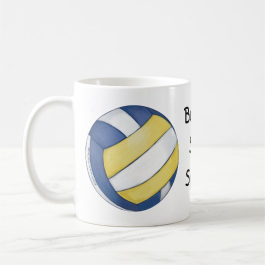 Volleyball Bump, Set, Spike Tasse (Links)