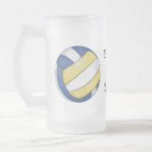 Volleyball-Bump, Set, Spike-Tasse Mattglas Bierglas (Links)