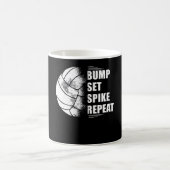 Volleyball Bump Set Spike Wiederholung Kaffeetasse (Mittel)