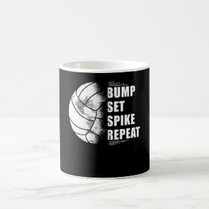 Volleyball Bump Set Spike Wiederholung Kaffeetasse