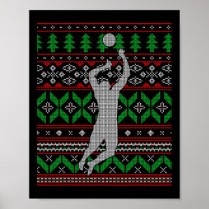 Volleyball Bump Set Uni High School Happ Poster
