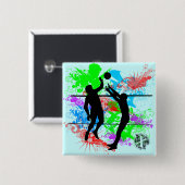 Volleyball Button (Vorne & Hinten)