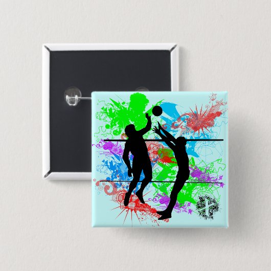 Volleyball Button (Vorne & Hinten)