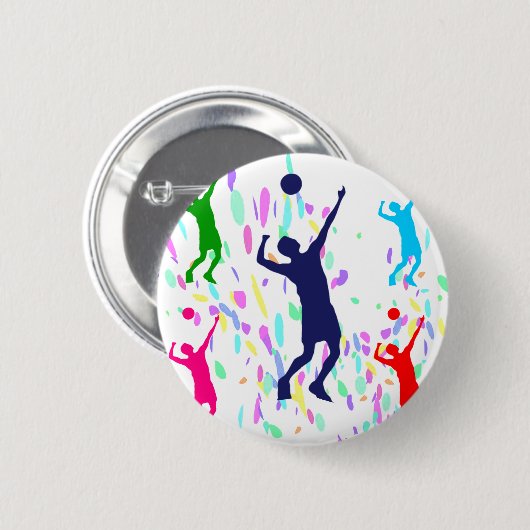 VOLLEYBALL BUTTON (Vorne & Hinten)