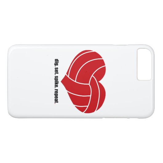 Volleyball Case-Mate iPhone Hülle (Rückseite (Horizontal))