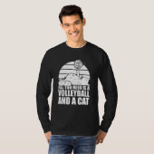 Volleyball Cats  Beach Vball Volleyball Cat T-Shirt (Vorne ganz)