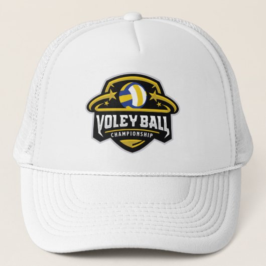 Volleyball Championship Trucker Hat Truckerkappe (Vorderseite)