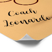 Volleyball-Charaktertrainer Poster (Ecke)