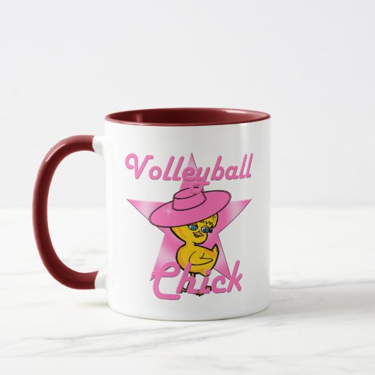 Volleyball Chick #8 Tasse (Links)