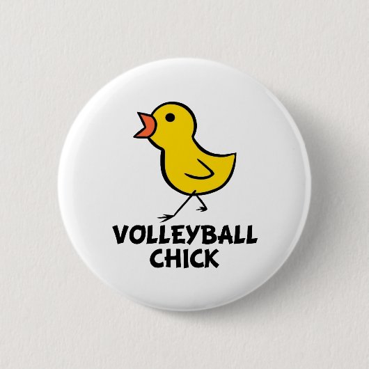 Volleyball Chick Button (Vorderseite)