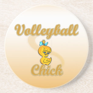 Volleyball Chick Getränkeuntersetzer
