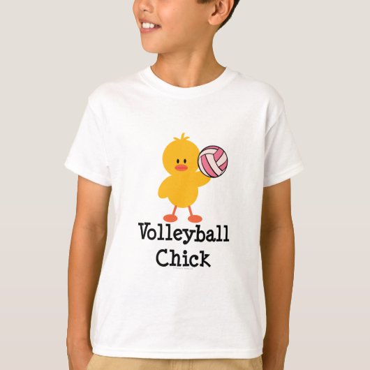 Volleyball Chick Kids Sweatshirt T-Shirt (Vorderseite)