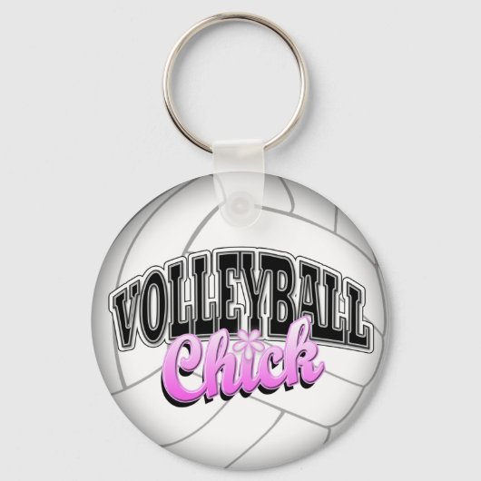 Volleyball Chick Schlüsselanhänger (Vorderseite)