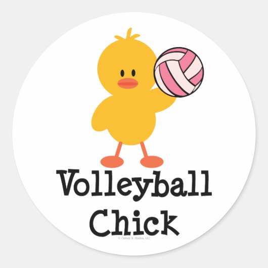 Volleyball Chick Stickers (Vorderseite)