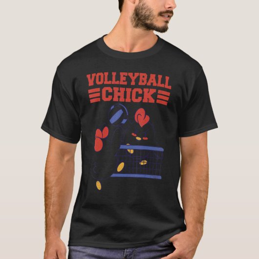 Volleyball Chick T-Shirt (Vorderseite)