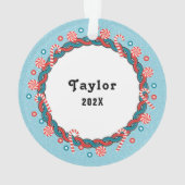 Volleyball Christmas Collectif Ornament (Rückseite)