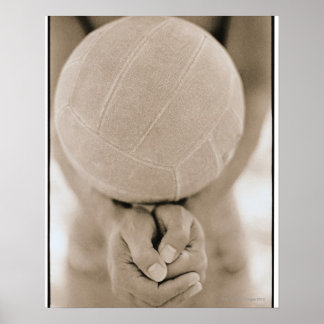 Volleyball Close-Up Poster