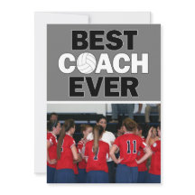 Volleyball Coach Best je Custom Foto Vielen Dank