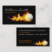 Volleyball Coach Business card Visitenkarte (Vorne/Hinten)