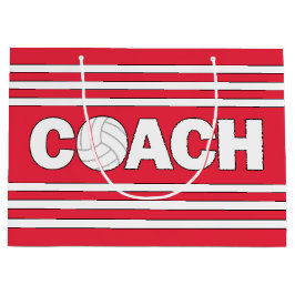 Volleyball Coach Custom Color Sports Team Party Große Geschenktüte