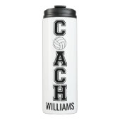 Volleyball Coach Custom danke Ihnen Geschenk Tumbl Thermosbecher (Vorderseite)