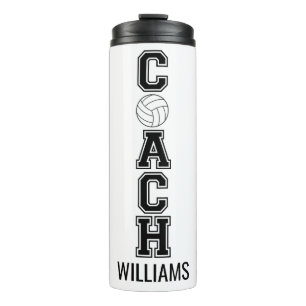 Volleyball Coach Custom danke Ihnen Geschenk Tumbl Thermosbecher