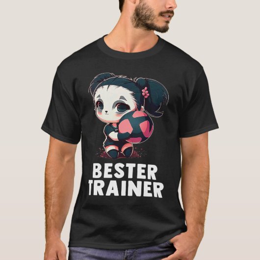 Volleyball coach  cute panda girl volleyball T-Shirt (Vorderseite)