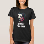 Volleyball coach cute panda girl volleyball T-Shirt (Vorderseite)