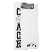 Volleyball Coach danke Ihnen Geschenkklammer Brett Klemmbrett (Rechts)