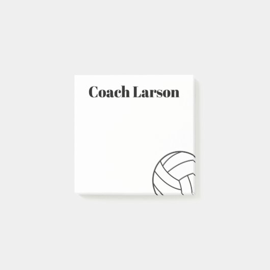 Volleyball Coach danken Ihnen Geschenksticknoten! Post-it Klebezettel (Vorderseite)