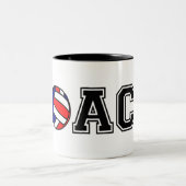 Volleyball-Coach Dankeschön Geschenk Kaffee Tasse (Mittel)