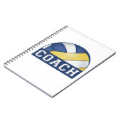 Volleyball-Coach-Foto Notizblock (Linke Seite)