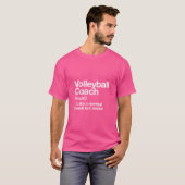 Volleyball Coach Funny Definition Trainer Geschenk T-Shirt (Vorne ganz)